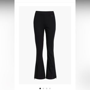 FRAME Embroidered cady flared pants